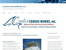Tablet Screenshot of creativecanvasworks.com